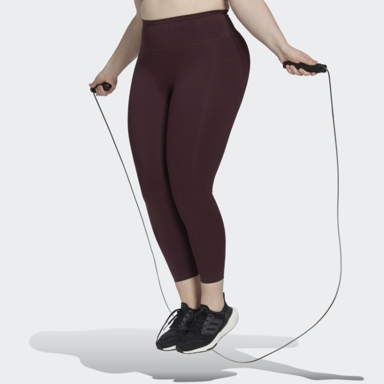 Leggings De Treino Adidas Optime (tamanho Grande) Marrom