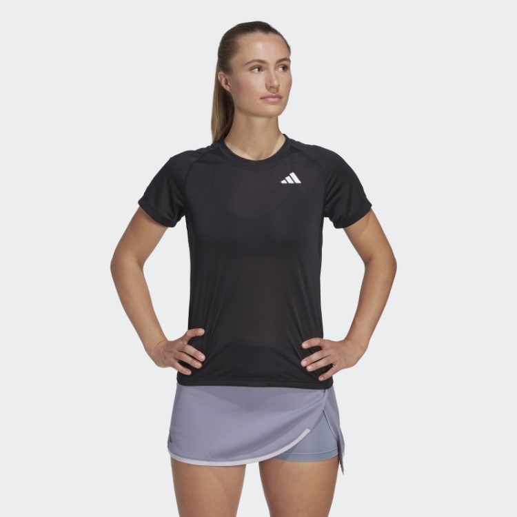 Camiseta De Tênis Clube Preto Adidas