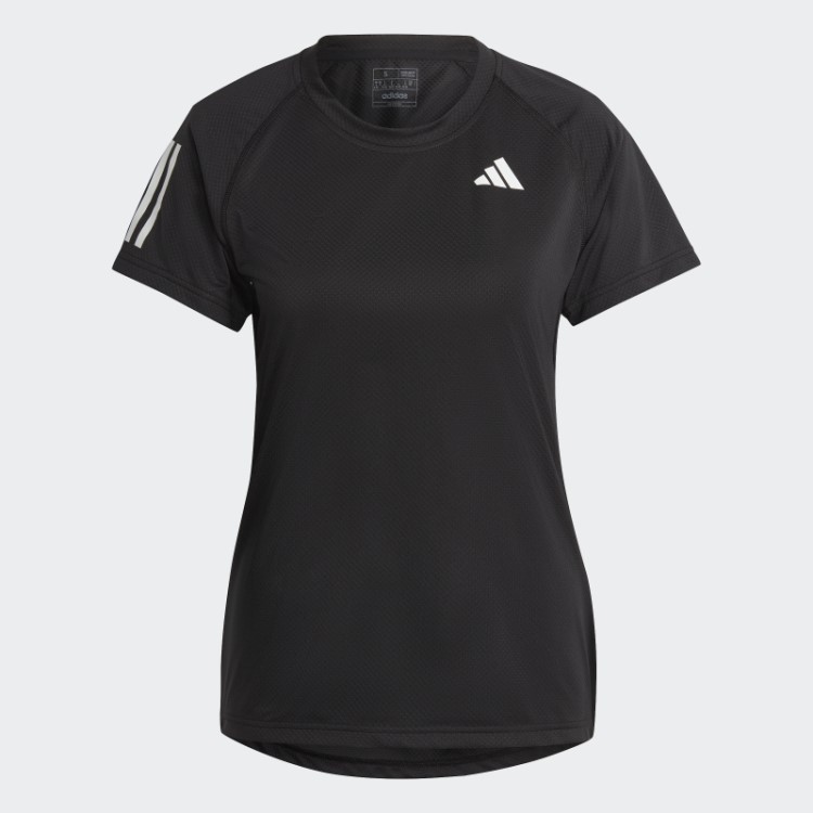 Camiseta De Tênis Clube Preto Adidas