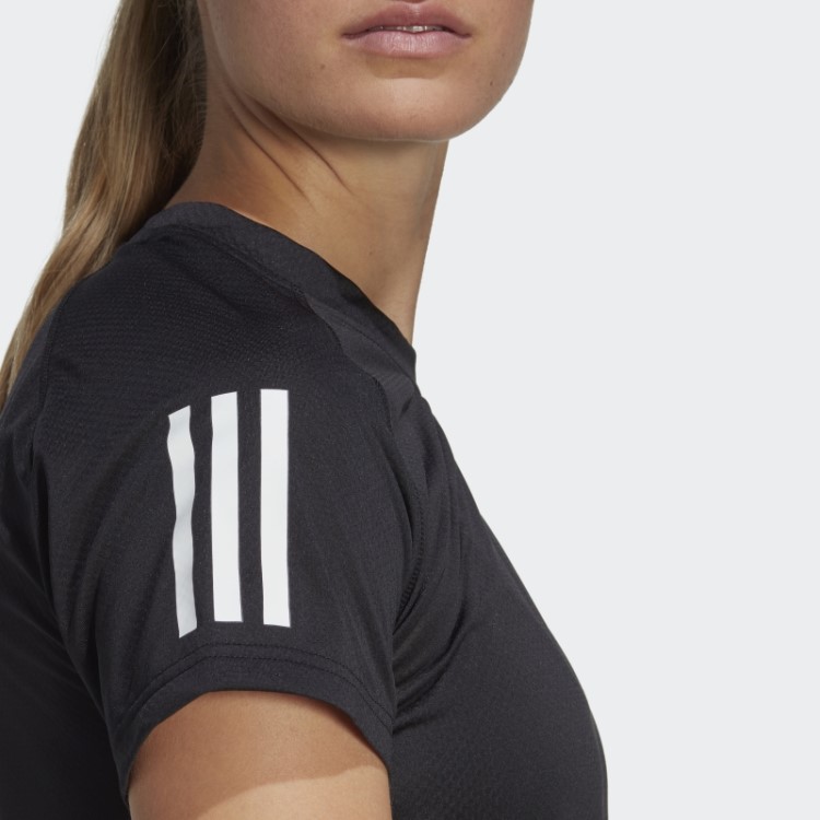 Camiseta De Tênis Clube Preto Adidas