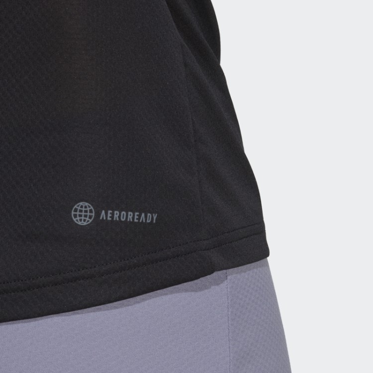 Camiseta De Tênis Clube Preto Adidas