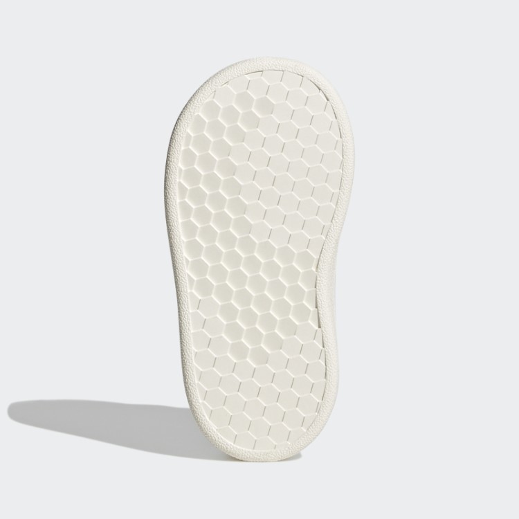 Adidas Advantage Estilo De Vida Tribunal Dois Sapatos De Velcro Branco