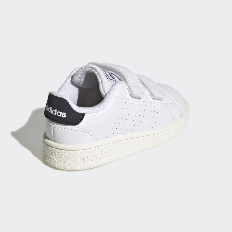 Adidas Advantage Estilo De Vida Tribunal Dois Sapatos De Velcro Branco