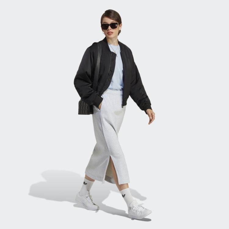 Saia Adidas Premium Essentials Cinza Claro Urze