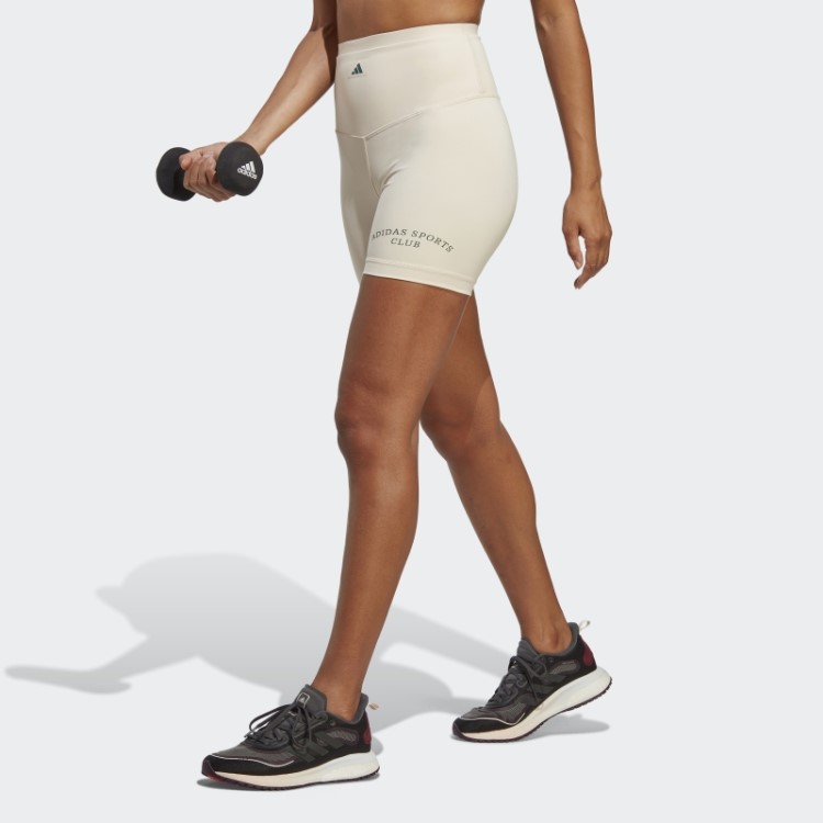 Leggings Elegantes De Linho Esportivo Adidas Short Cintura Alta