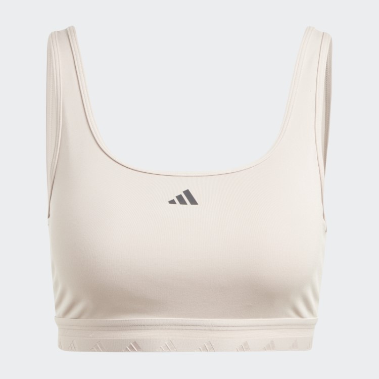 Sutiã Adidas Aeroreact Training Light-support Techfit Taupe