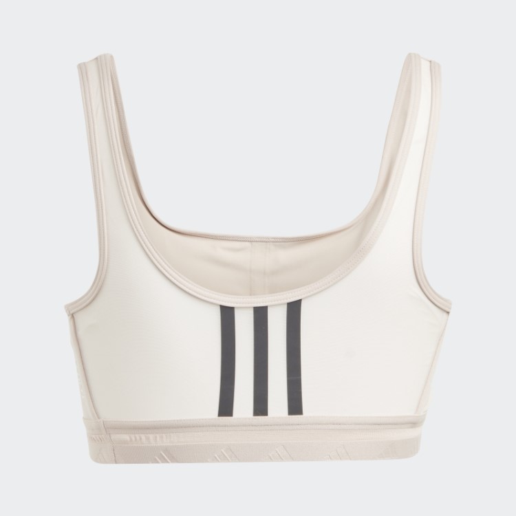Sutiã Adidas Aeroreact Training Light-support Techfit Taupe