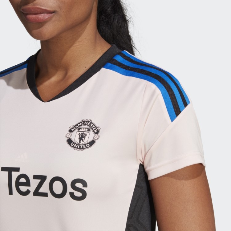 Camisa De Treino Rosa Icey Manchester United Condivo 22 Adidas
