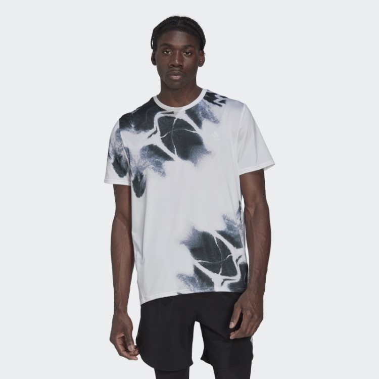 Camiseta Gráfica Rápida Adidas Branca