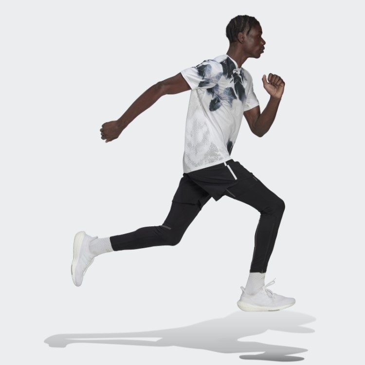 Camiseta Gráfica Rápida Adidas Branca