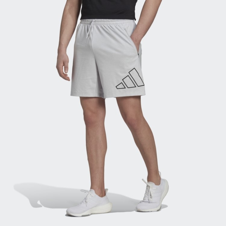 Train Icons Short De Treino De 3 Barras Cinza Adidas