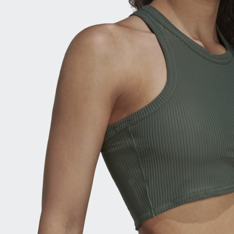 Regata Adidas Yoga Studio Canelada Verde óxido Verde