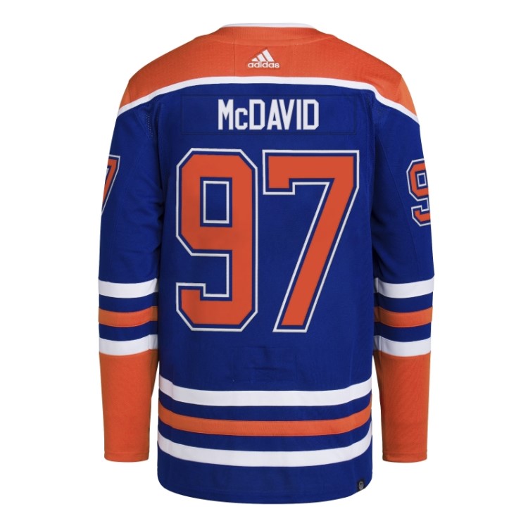 Royal 08 Ccm-sld Adidas Oilers Mcdavid Home Autêntico Jersey