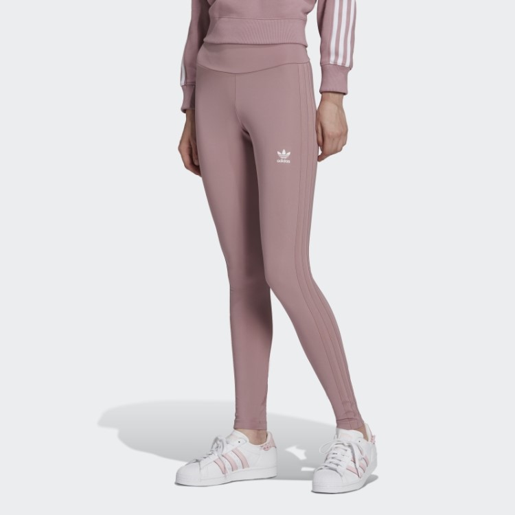 Meia-calça Adidas Malve Adicolor Classics Com As Três Listras Tonais