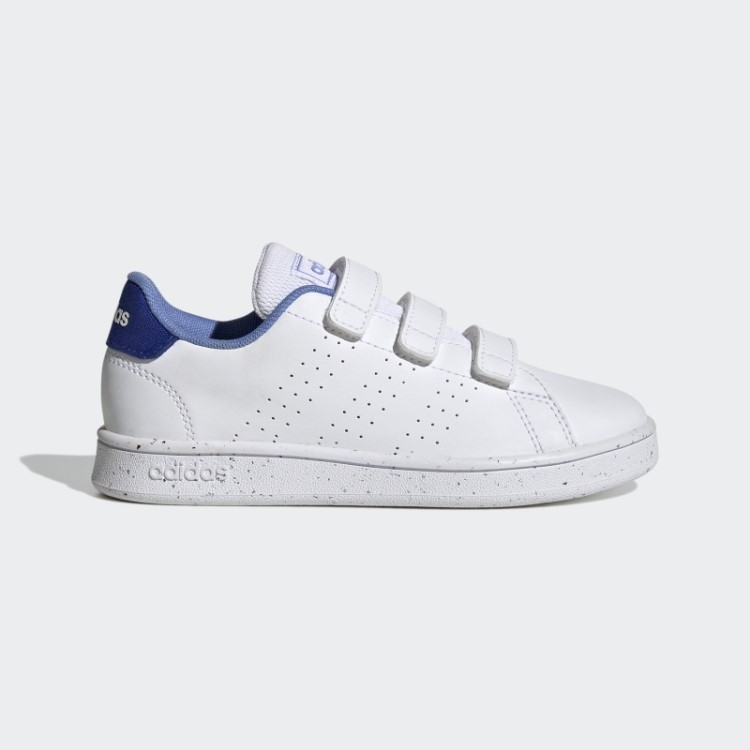 Vantagem Estilo De Vida Sapatos De Velcro Adidas Branco