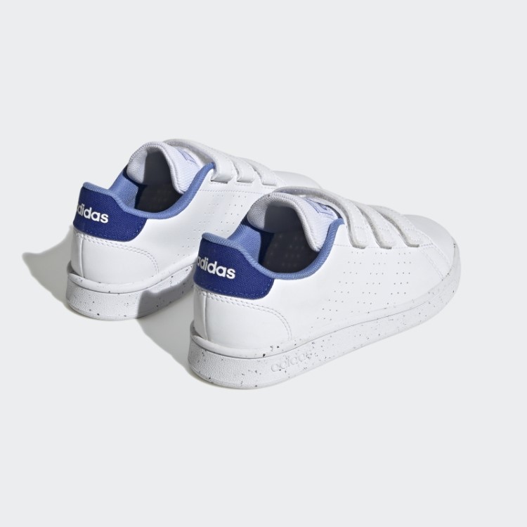 Vantagem Estilo De Vida Sapatos De Velcro Adidas Branco