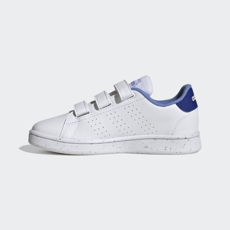 Vantagem Estilo De Vida Sapatos De Velcro Adidas Branco