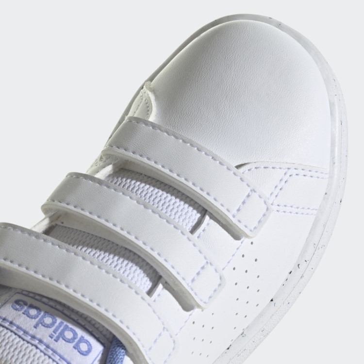 Vantagem Estilo De Vida Sapatos De Velcro Adidas Branco