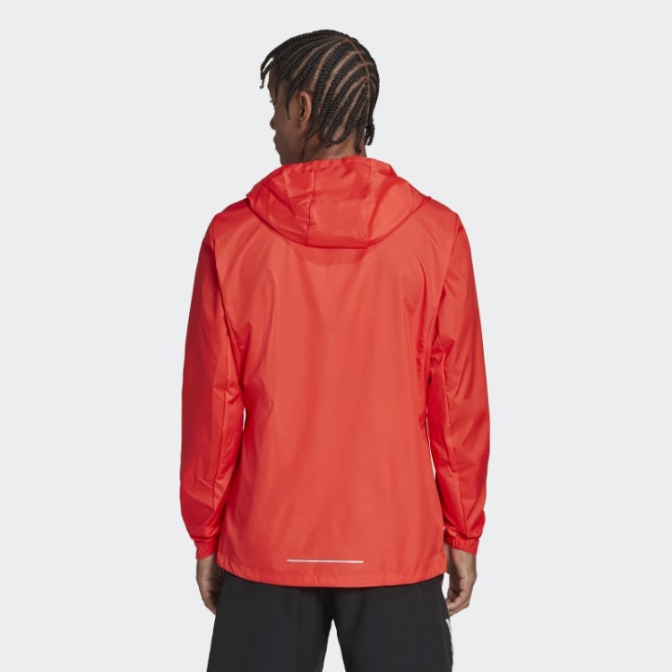 Adidas Red Possui A Jaqueta De Corrida