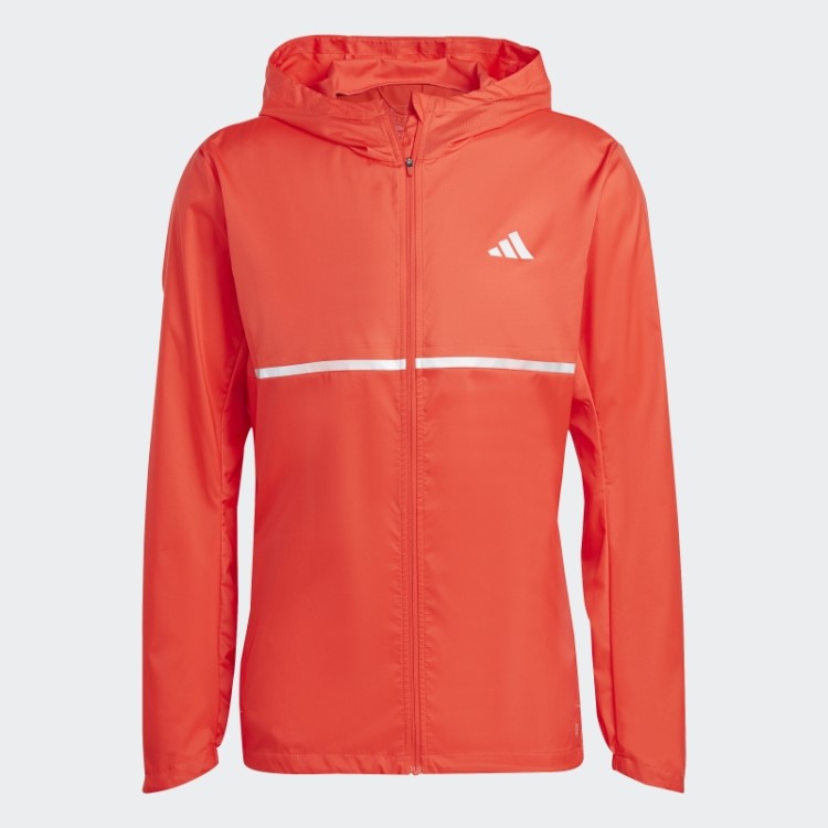Adidas Red Possui A Jaqueta De Corrida