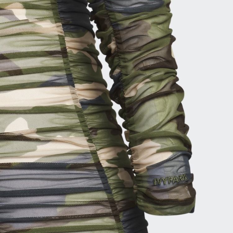 Adidas Aop Camo Macacão Franzido (tamanho Grande)