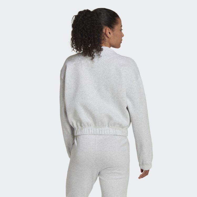 Moletom Cinza Claro Urze Studio Lounge Solto Adidas