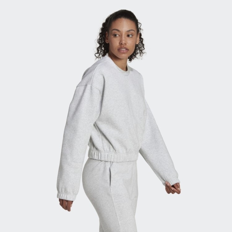 Moletom Cinza Claro Urze Studio Lounge Solto Adidas
