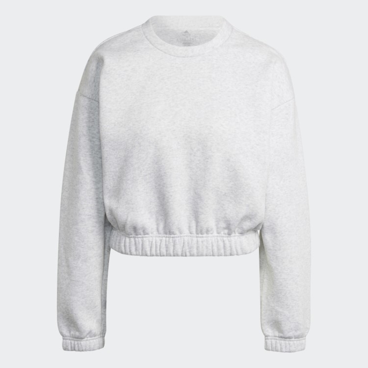 Moletom Cinza Claro Urze Studio Lounge Solto Adidas