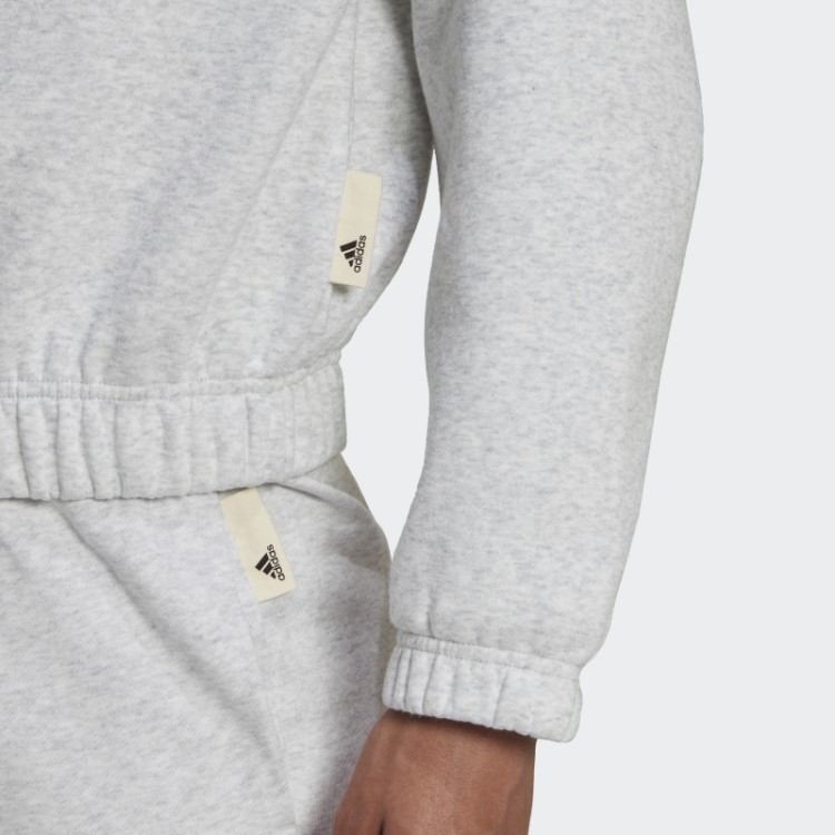 Moletom Cinza Claro Urze Studio Lounge Solto Adidas