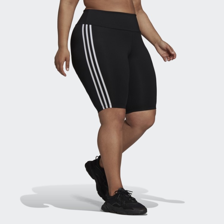 Meia-calça Preta Adidas Adicolor Classics De Cintura Alta Primeblue (tamanho Grande)