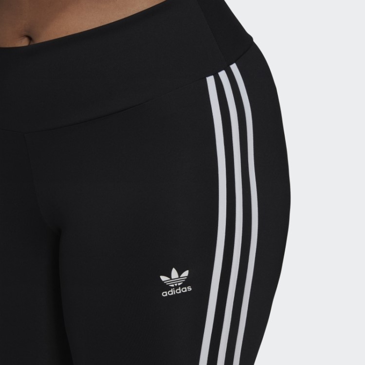 Meia-calça Preta Adidas Adicolor Classics De Cintura Alta Primeblue (tamanho Grande)