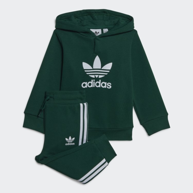 Conjunto Moletom Adicolor Verde Escuro Adidas