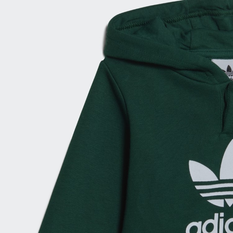 Conjunto Moletom Adicolor Adidas Verde Escuro
