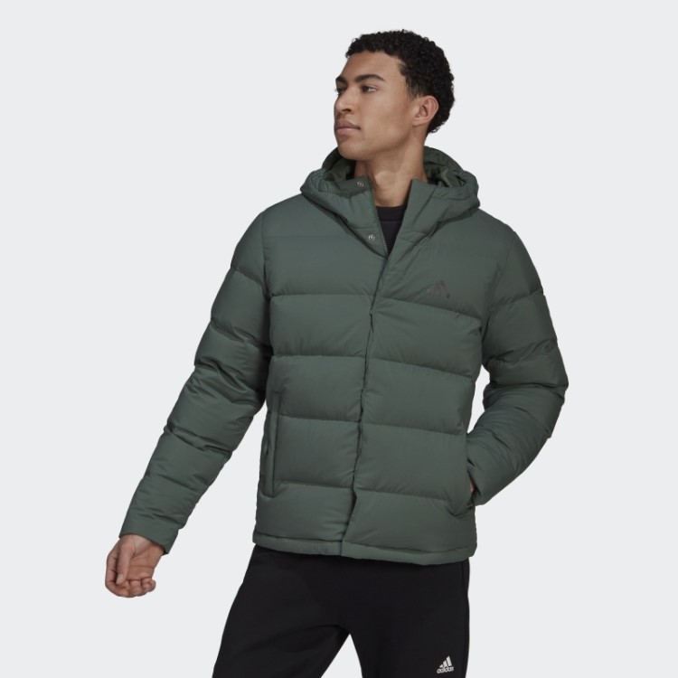 Jaqueta Adidas Green Oxide Helionic Com Capuz