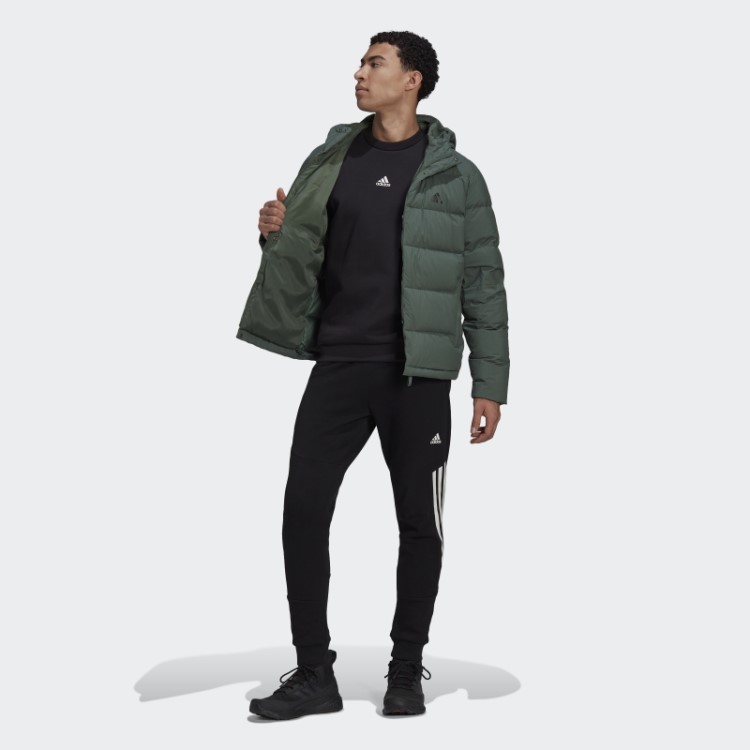 Jaqueta Adidas Green Oxide Helionic Com Capuz