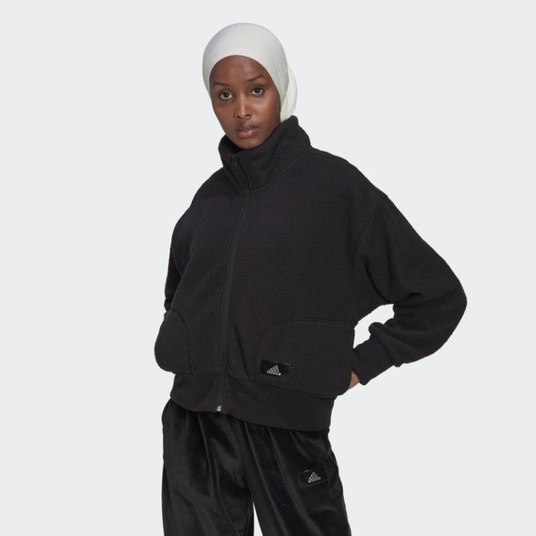 Jaqueta Sherpa Holidayz Preta Adidas