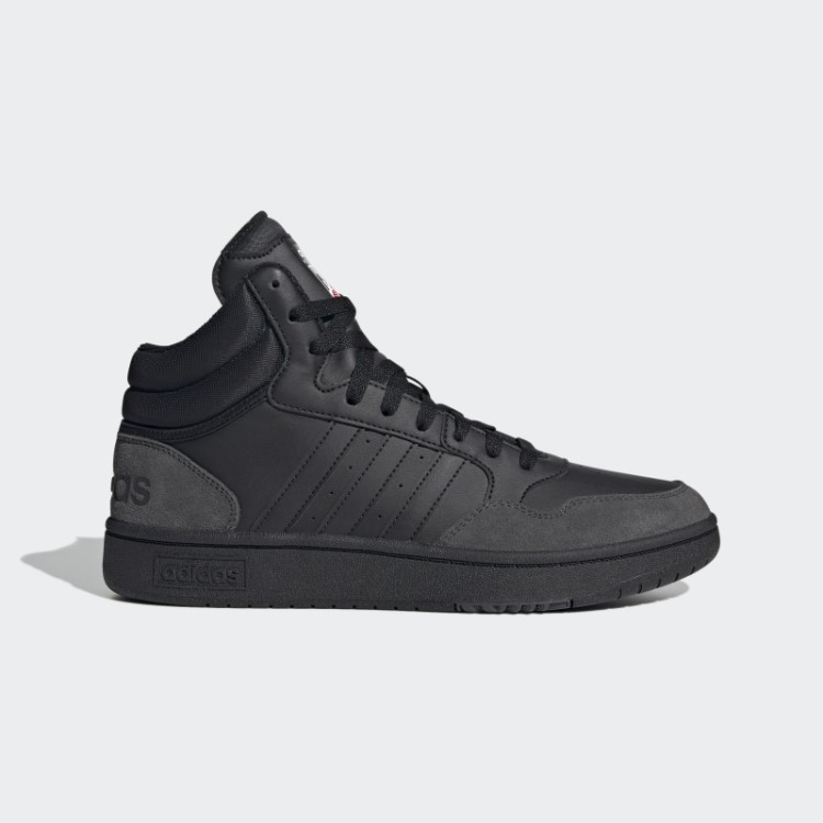 Adidas Black Hoops 3.0 Mid Lifestyle Basquete Clássico Sapatos Vintage