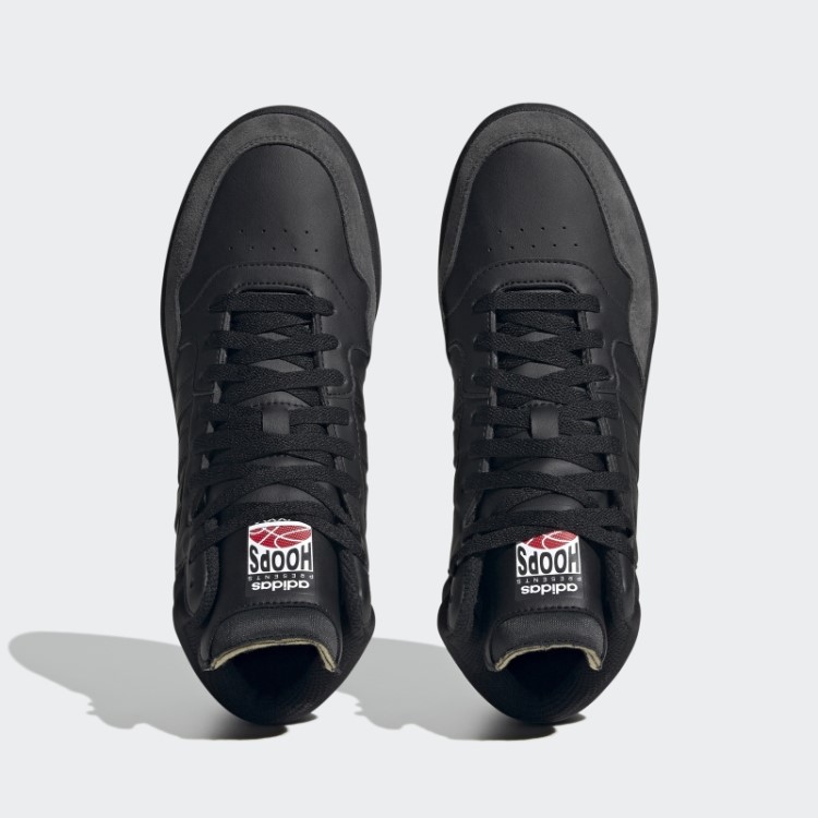 Adidas Black Hoops 3.0 Mid Lifestyle Basquete Clássico Sapatos Vintage