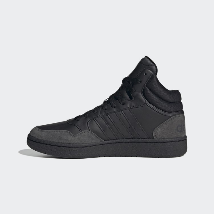 Adidas Black Hoops 3.0 Mid Lifestyle Basquete Clássico Sapatos Vintage