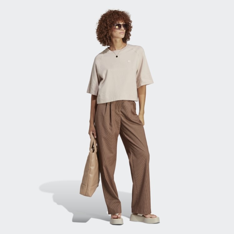 Camiseta Premium Essentials Taupe Adidas