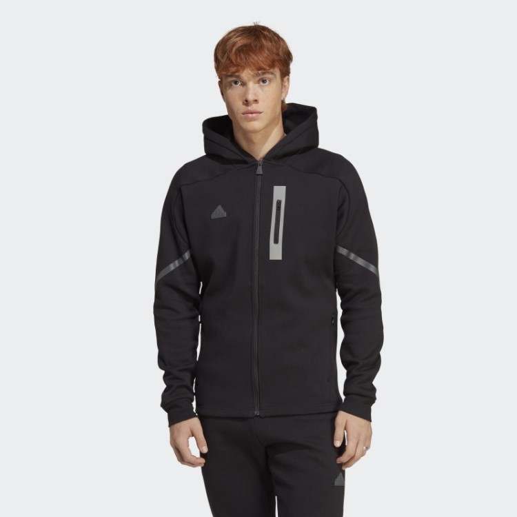 Moletom Com Capuz Preto Adidas Projetado Para Gameday