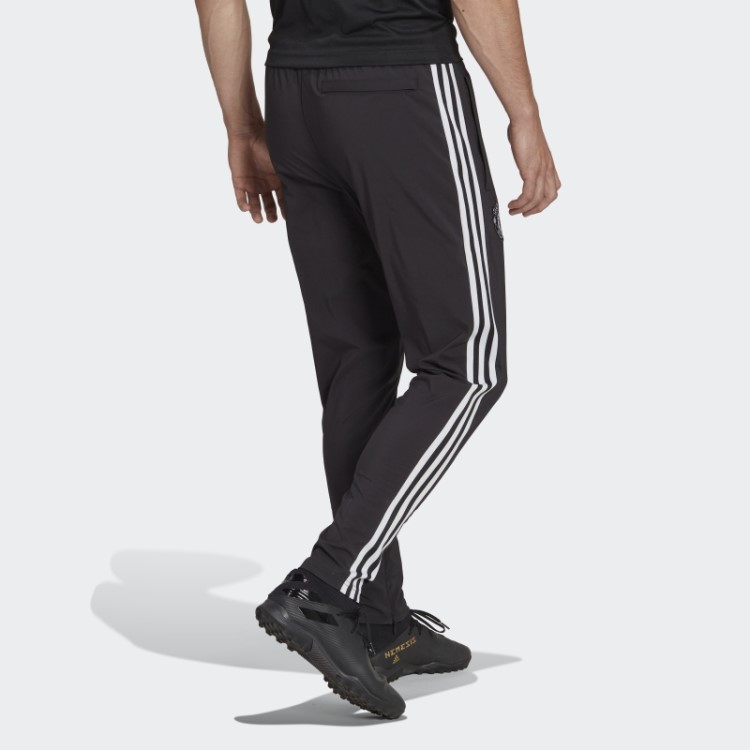 Calças De Treino De Viagem Adidas Manchester United Pretas Quentes
