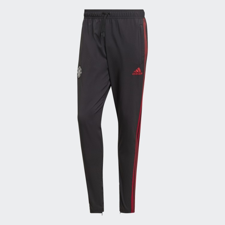 Calças De Treino De Viagem Adidas Manchester United Pretas Quentes