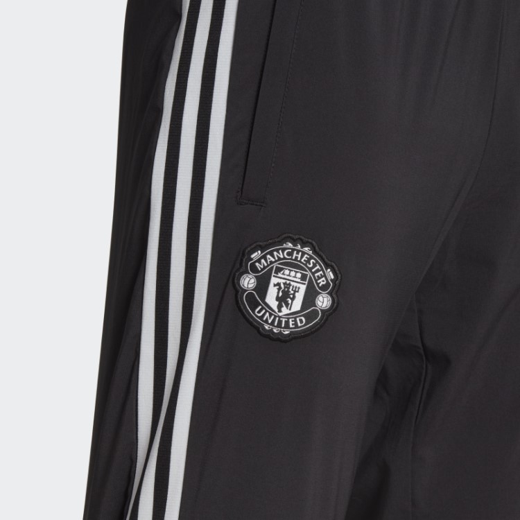 Calças De Treino De Viagem Adidas Manchester United Pretas Quentes