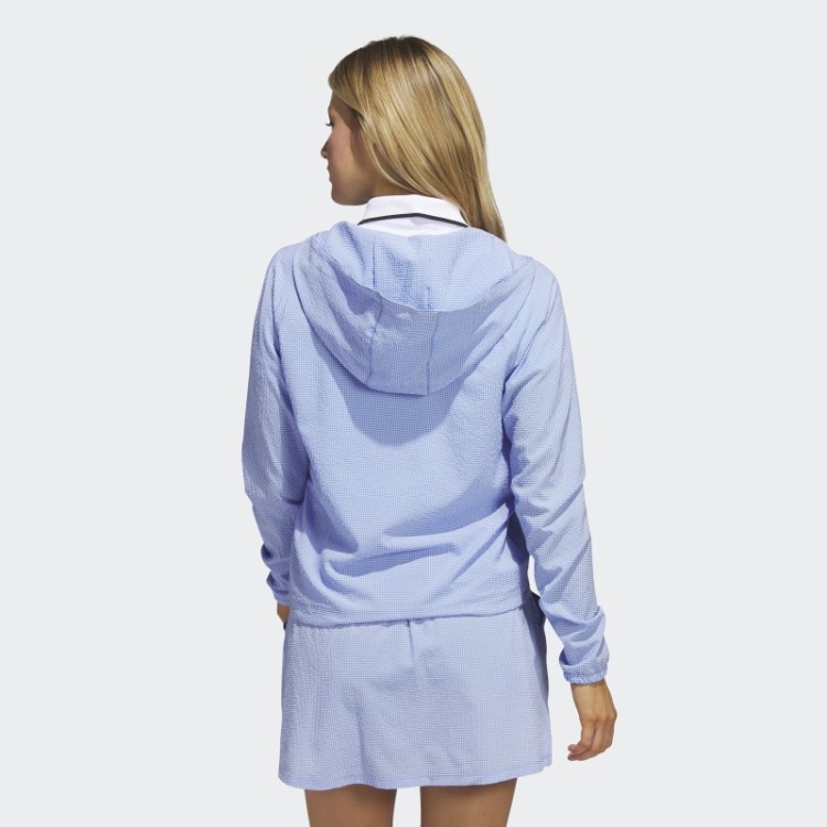 Moletom Com Capuz De Golfe Com Zíper 1/4 Seersucker Azul Adidas