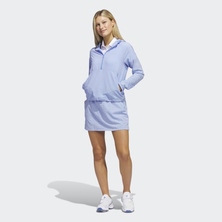 Moletom Com Capuz De Golfe Com Zíper 1/4 Seersucker Azul Adidas