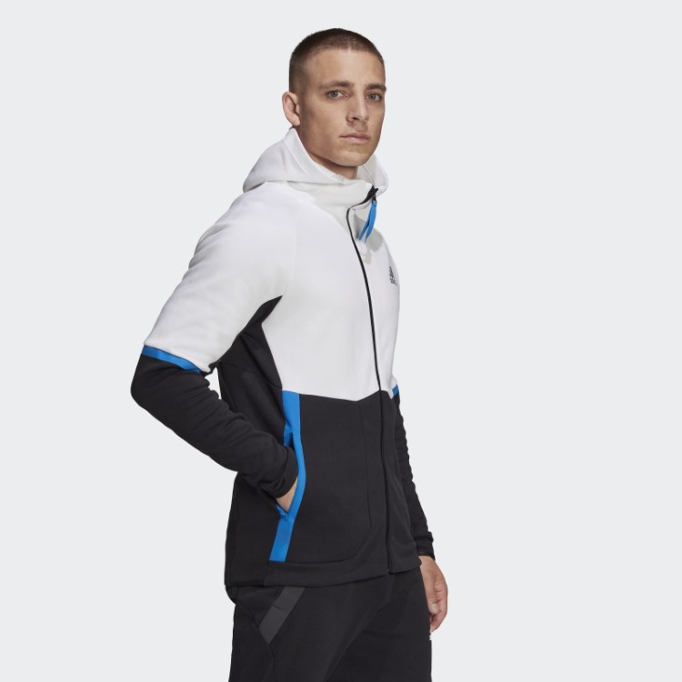 Projetado Para Gameday Jaqueta Com Zíper Completo Branco Adidas