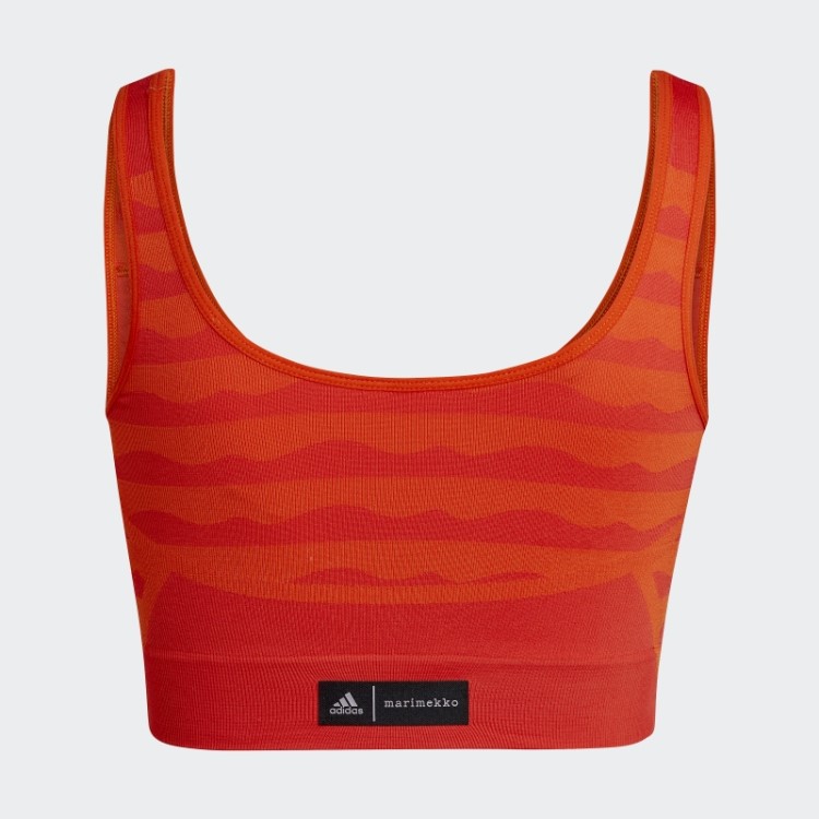 Sutiã Aeroknit Adidas Marimekko Light-support Laranja