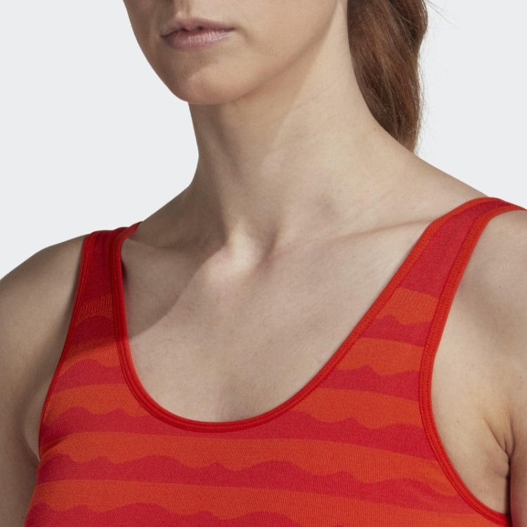 Sutiã Aeroknit Laranja Marimekko Leve Adidas