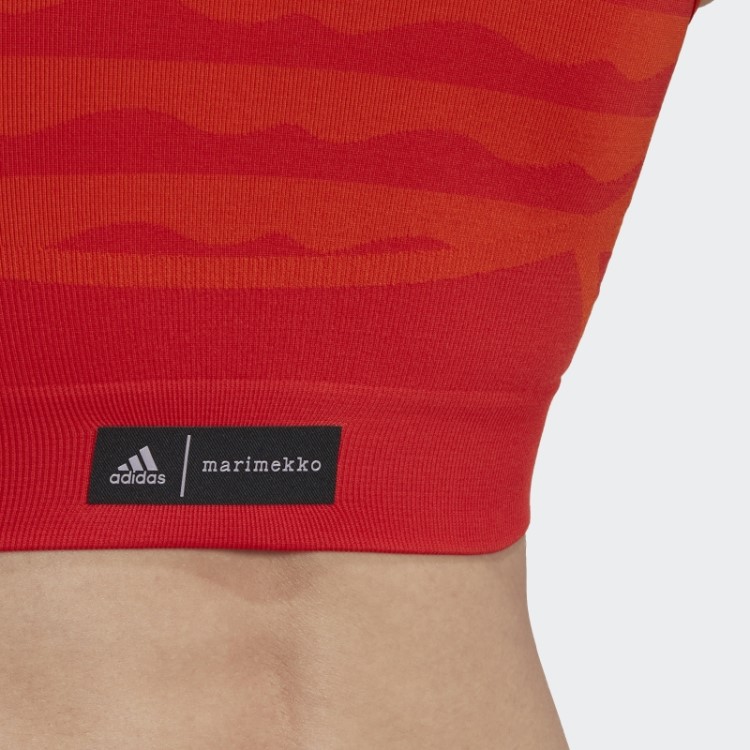 Sutiã Aeroknit Laranja Marimekko Leve Adidas